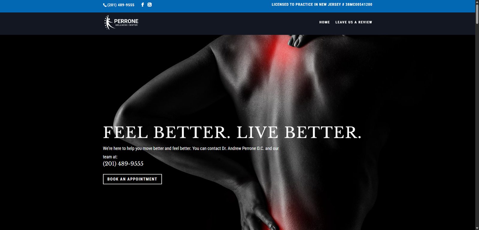 Andrew Perrone Chiropractor Desktop