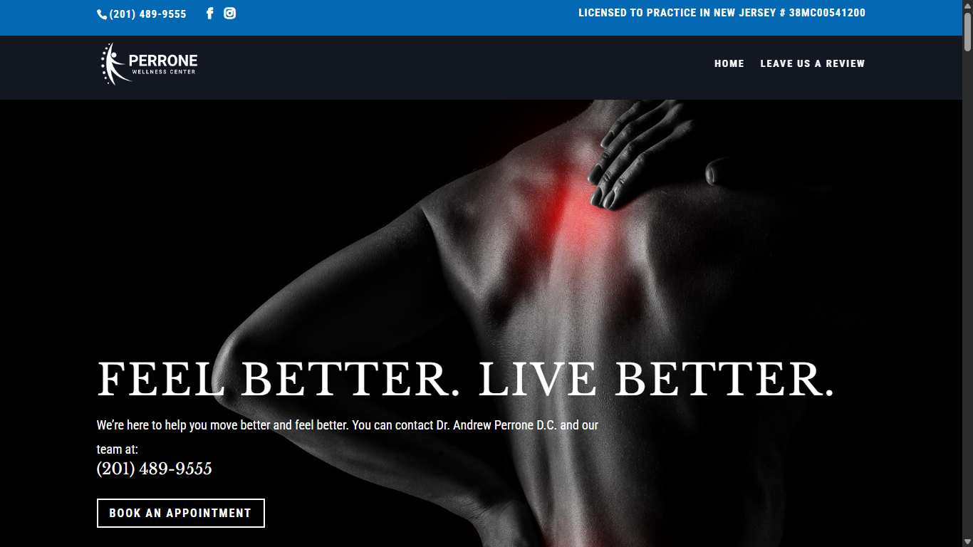 Andrew Perrone Chiropractor Laptop